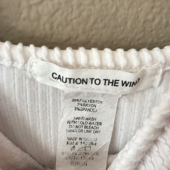 White Ruffled Bodysuit - Picture 5 of 5